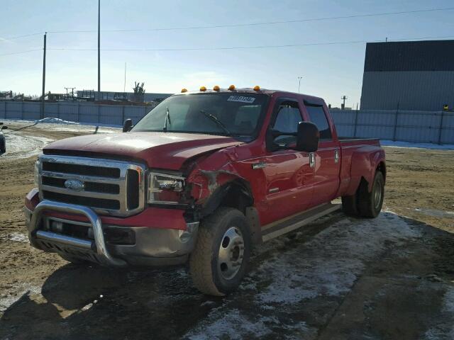 1FTWW33P97EB36563 - 2007 FORD F350 SUPER RED photo 2