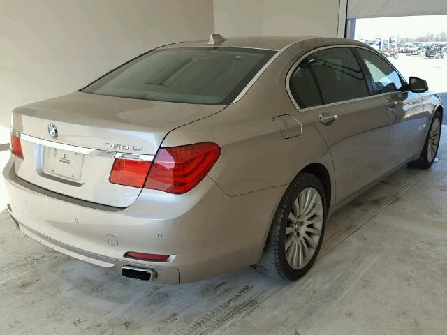 WBAKB83549CY61926 - 2009 BMW 750 LI SILVER photo 4