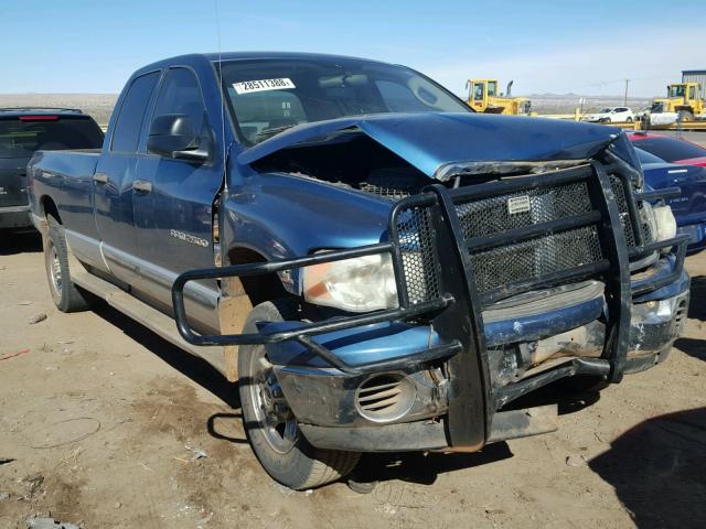 3D7KU28C74G131554 - 2004 DODGE RAM 2500 S BLUE photo 1