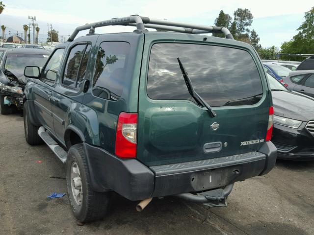 5N1ED28T0YC572096 - 2000 NISSAN XTERRA XE GREEN photo 3