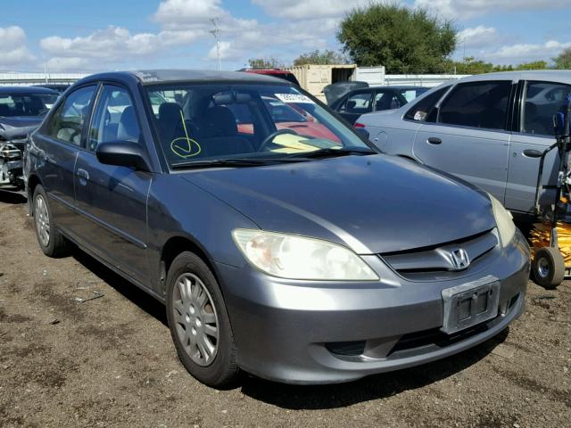 2HGES16544H610253 - 2004 HONDA CIVIC LX GRAY photo 1