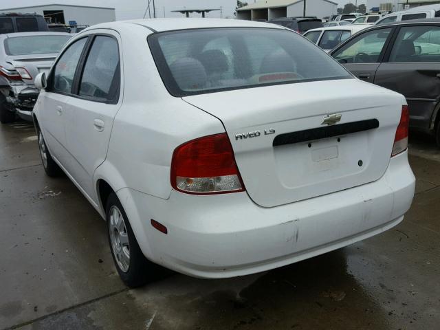 KL1TD52695B365473 - 2005 CHEVROLET AVEO BASE Ağ foto 3