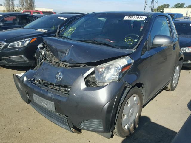 JTNJJXB08EJ026270 - 2014 TOYOTA SCION IQ GRAY photo 2