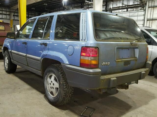 1J4GZ58S6PC517832 - 1993 JEEP GRAND CHER BLUE photo 3