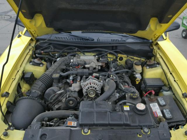 1FAFP45X43F338821 - 2003 FORD MUSTANG GT YELLOW photo 7