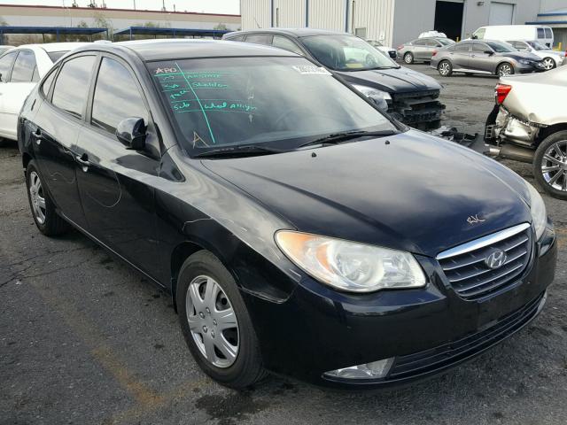 KMHDU46D27U096834 - 2007 HYUNDAI ELANTRA GL BLACK photo 1