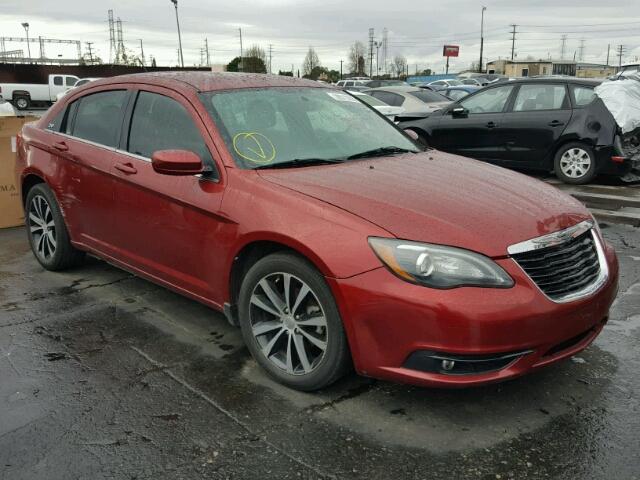 1C3CCBBGXDN743837 - 2013 CHRYSLER 200 TOURIN RED photo 1