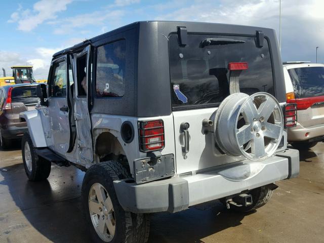 1J8GA59148L598701 - 2008 JEEP WRANGLER U SILVER photo 3