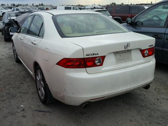 JH4CL96844C029610 - 2004 ACURA TSX WHITE photo 3