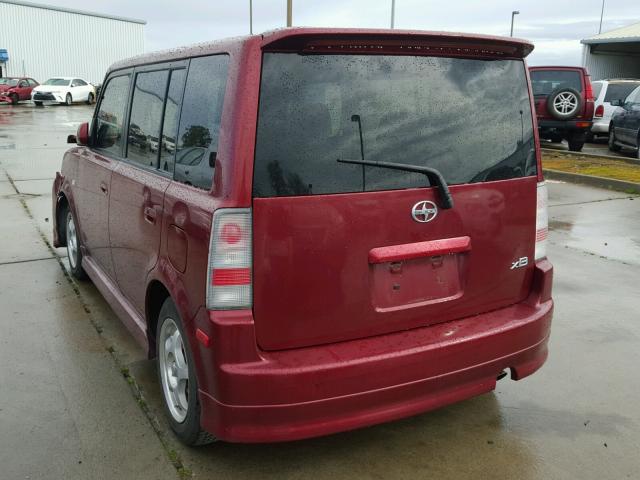 JTLKT324864075018 - 2006 TOYOTA SCION XB ბურგუნდია ფოტო 3