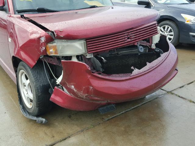 JTLKT324864075018 - 2006 TOYOTA SCION XB ბურგუნდია ფოტო 9