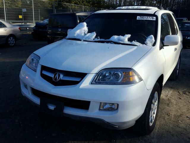 2HNYD18915H546805 - 2005 ACURA MDX TOURIN WHITE photo 2