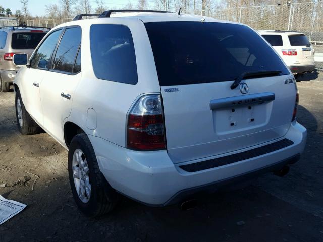 2HNYD18915H546805 - 2005 ACURA MDX TOURIN WHITE photo 3