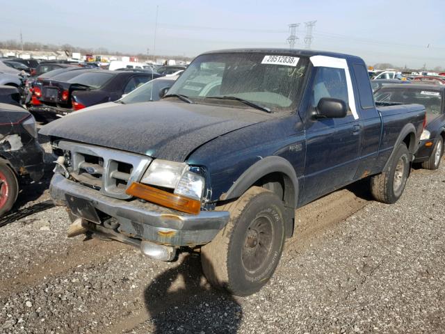 1FTZR15X1WPA23635 - 1998 FORD RANGER SUP GREEN photo 2