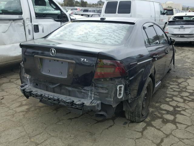 19UUA66227A018709 - 2007 ACURA TL BLACK photo 4