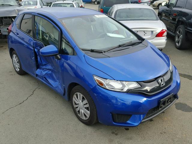 3HGGK5G54HM707085 - 2017 HONDA FIT LX BLUE photo 1