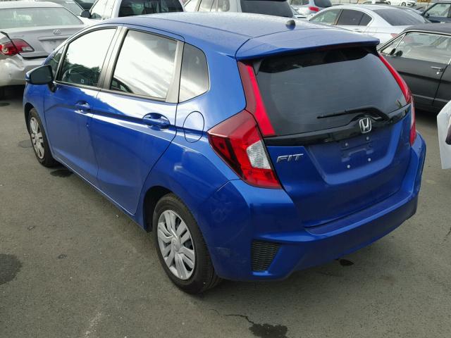 3HGGK5G54HM707085 - 2017 HONDA FIT LX BLUE photo 3