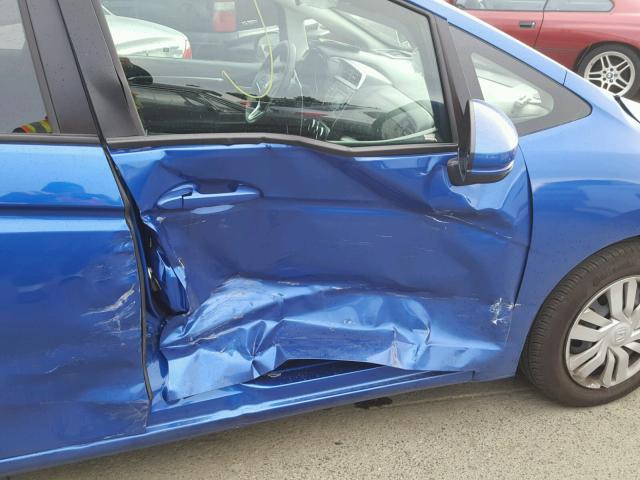 3HGGK5G54HM707085 - 2017 HONDA FIT LX BLUE photo 9