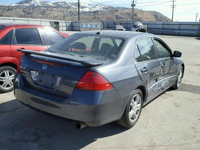 JHMCM56857C001731 - 2007 HONDA ACCORD EX GRAY photo 4