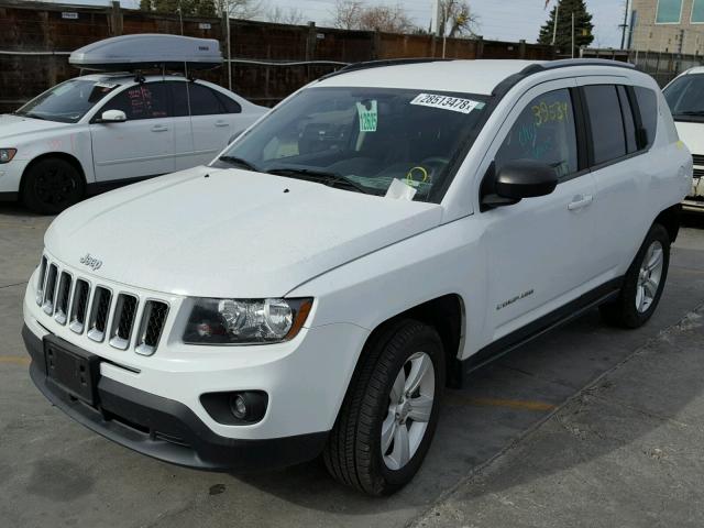 1C4NJDBB2GD632090 - 2016 JEEP COMPASS SP WHITE photo 2