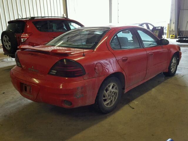 1G2NF52E74M656371 - 2004 PONTIAC GRAND AM S RED photo 4
