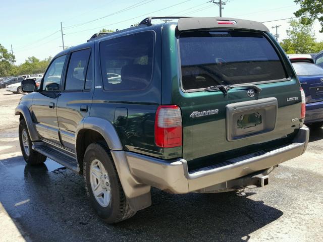 JT3GN87R9Y0142303 - 2000 TOYOTA 4RUNNER LI GREEN photo 3