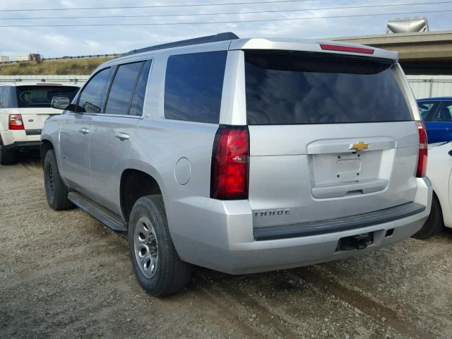 1GNSCBKC1FR535143 - 2015 CHEVROLET TAHOE C150 SILVER photo 3