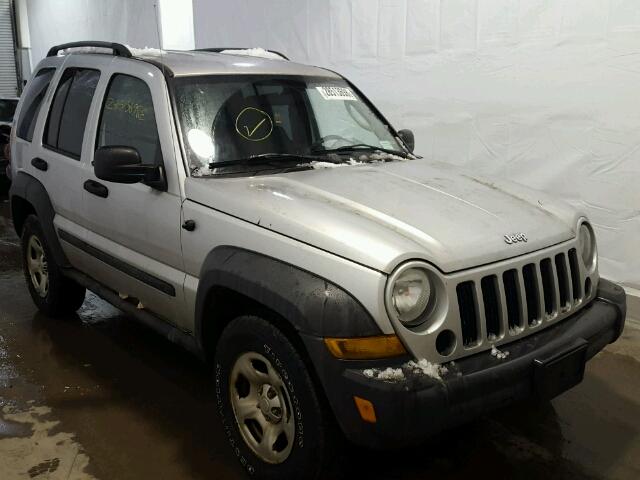 1J4GL48K87W635066 - 2007 JEEP LIBERTY SP SILVER photo 1