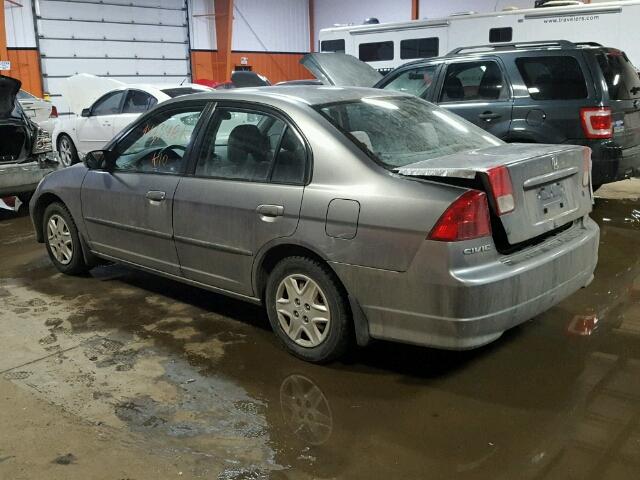 2HGES16454H937672 - 2004 HONDA CIVIC DX GRAY photo 3