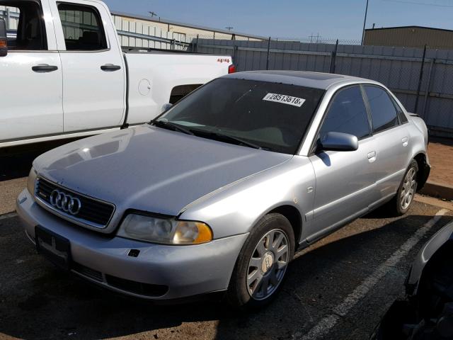 WAUDC68D41A100520 - 2001 AUDI A4 1.8T QU SILVER photo 2