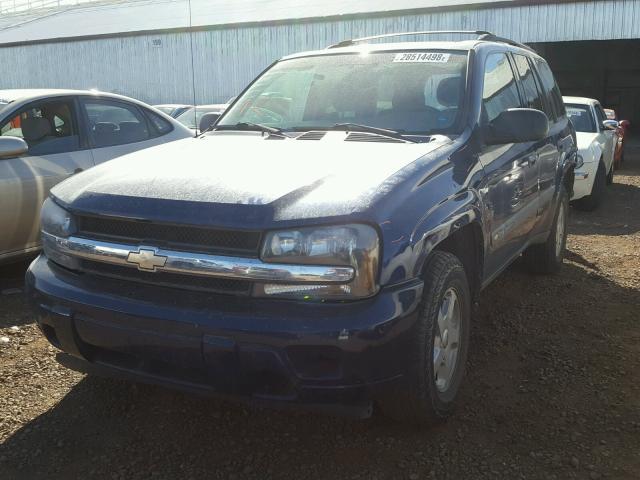 1GNDS13S032157767 - 2003 CHEVROLET TRAILBLAZE BLUE photo 2