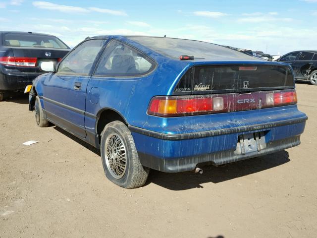 JHMED8450LS016642 - 1990 HONDA CIVIC CRX BLUE photo 3