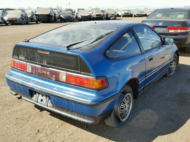 JHMED8450LS016642 - 1990 HONDA CIVIC CRX BLUE photo 4