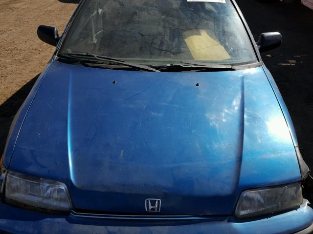 JHMED8450LS016642 - 1990 HONDA CIVIC CRX BLUE photo 7