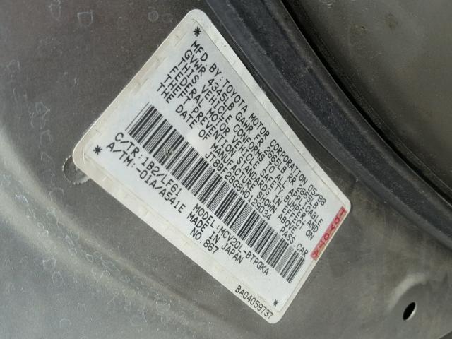 JT8BF28G8W0129034 - 1998 LEXUS ES 300 TAN photo 10