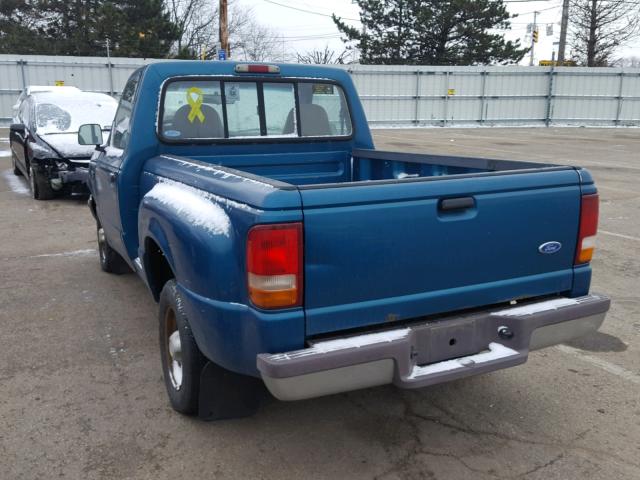 1FTCR10A4VPB46420 - 1997 FORD RANGER GREEN photo 3