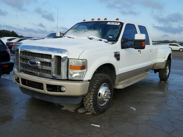 1FTWW33R48EC42700 - 2008 FORD F350 SUPER WHITE photo 2