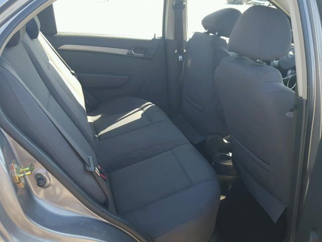 KL1TD56617B128781 - 2007 CHEVROLET AVEO BASE Gümüş fotoğraf 6