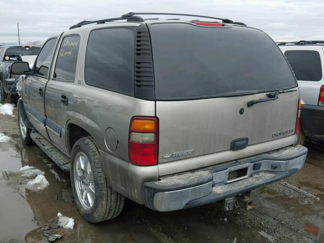 1GNEK13Z72J209420 - 2002 CHEVROLET TAHOE K150 SILVER photo 3