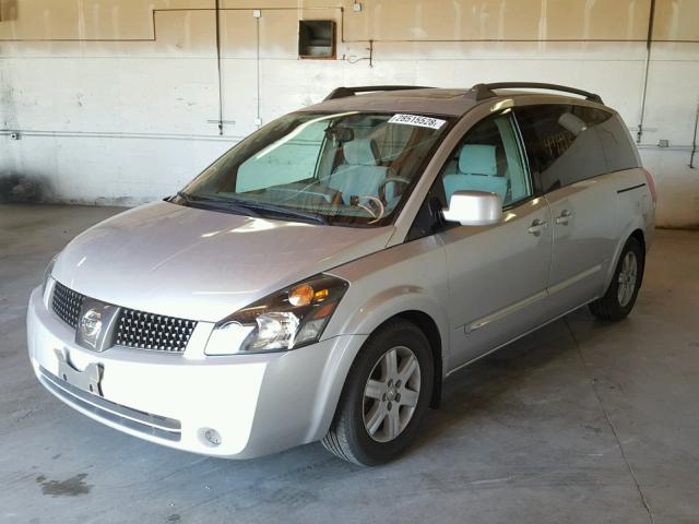 5N1BV28U94N355427 - 2004 NISSAN QUEST S SILVER photo 2