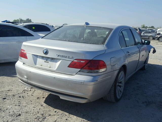 WBAHN83568DT83101 - 2008 BMW 750 LI SILVER photo 4