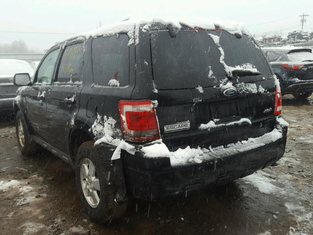 1FMCU93729KA33772 - 2009 FORD ESCAPE XLT BLACK photo 3