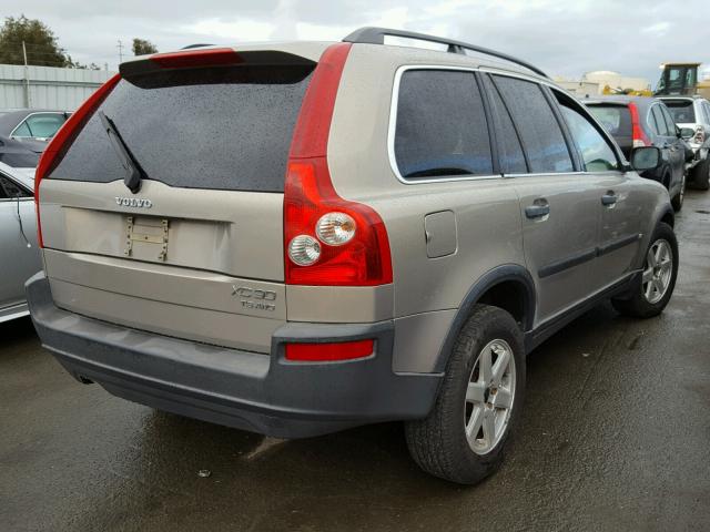 YV1CZ91H941035478 - 2004 VOLVO XC90 T6 GOLD photo 4