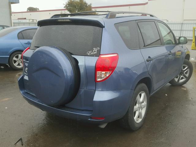 JTMZD33V676023195 - 2007 TOYOTA RAV4 BLUE photo 4