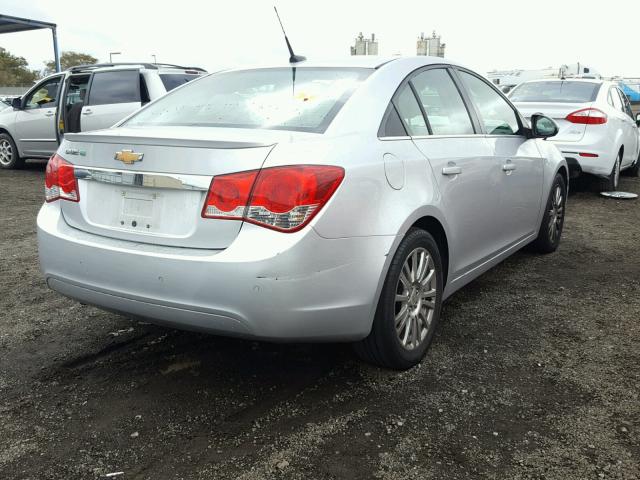 1G1PJ5S95B7245139 - 2011 CHEVROLET CRUZE ECO SILVER photo 4