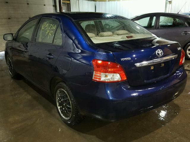 JTDBT923181238313 - 2008 TOYOTA YARIS BLUE photo 3