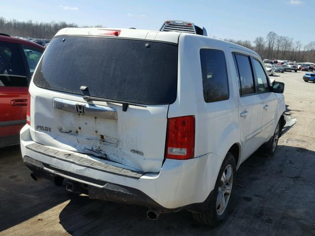 5FNYF4H5XCB037006 - 2012 HONDA PILOT EXL WHITE photo 4