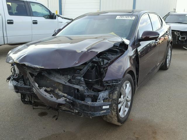 5XXGN4A7XDG189179 - 2013 KIA OPTIMA EX PURPLE photo 2