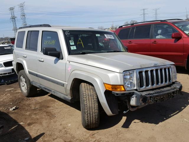 1J8HG48K57C567124 - 2007 JEEP COMMANDER SILVER photo 1