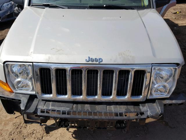 1J8HG48K57C567124 - 2007 JEEP COMMANDER SILVER photo 7